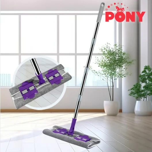 Mop clip-on cu coada telescopica Pony 